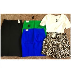 Express Shorts, Skirts, Blouses, Pants NEW 8 pieces